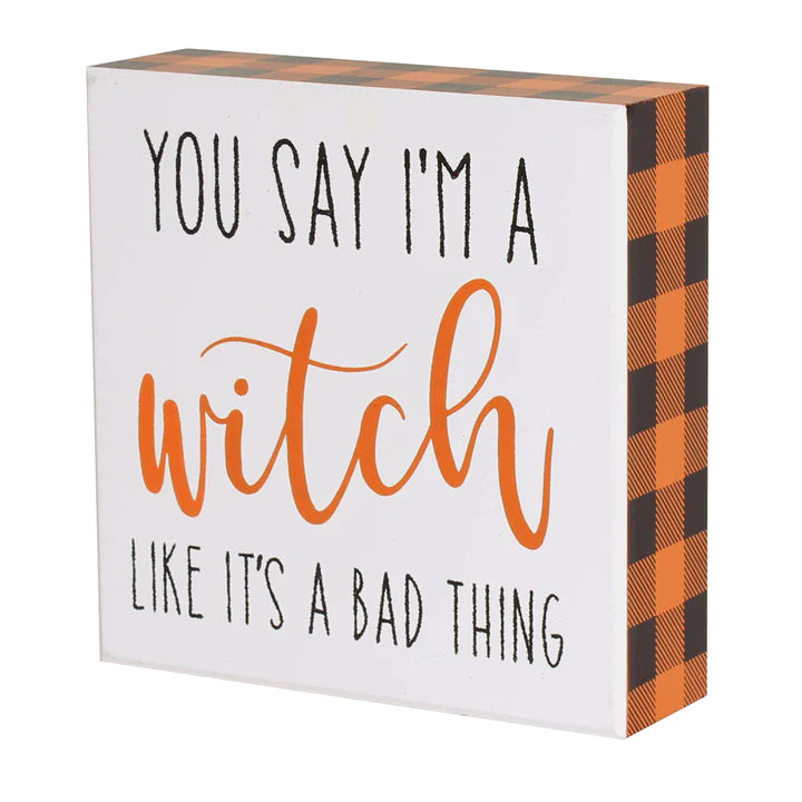 I'm A With Glitter Box Sign