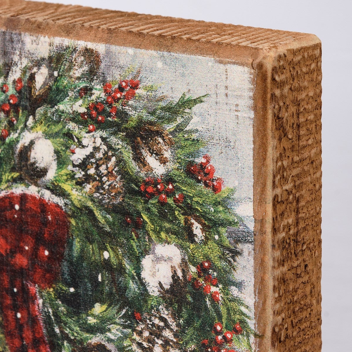 Wreath Block Sign