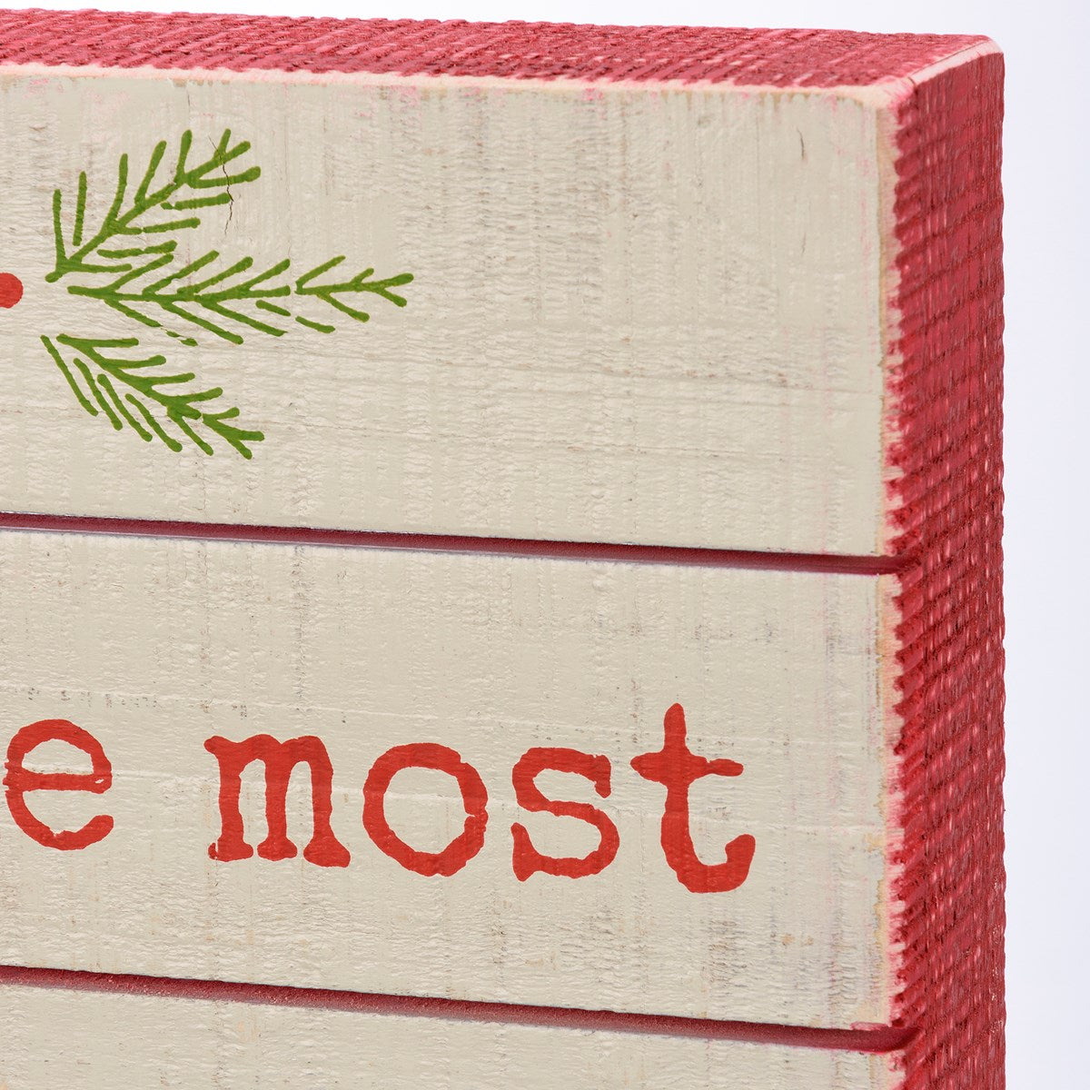 Most Wonderful Time Of The Year Slat Box Sign