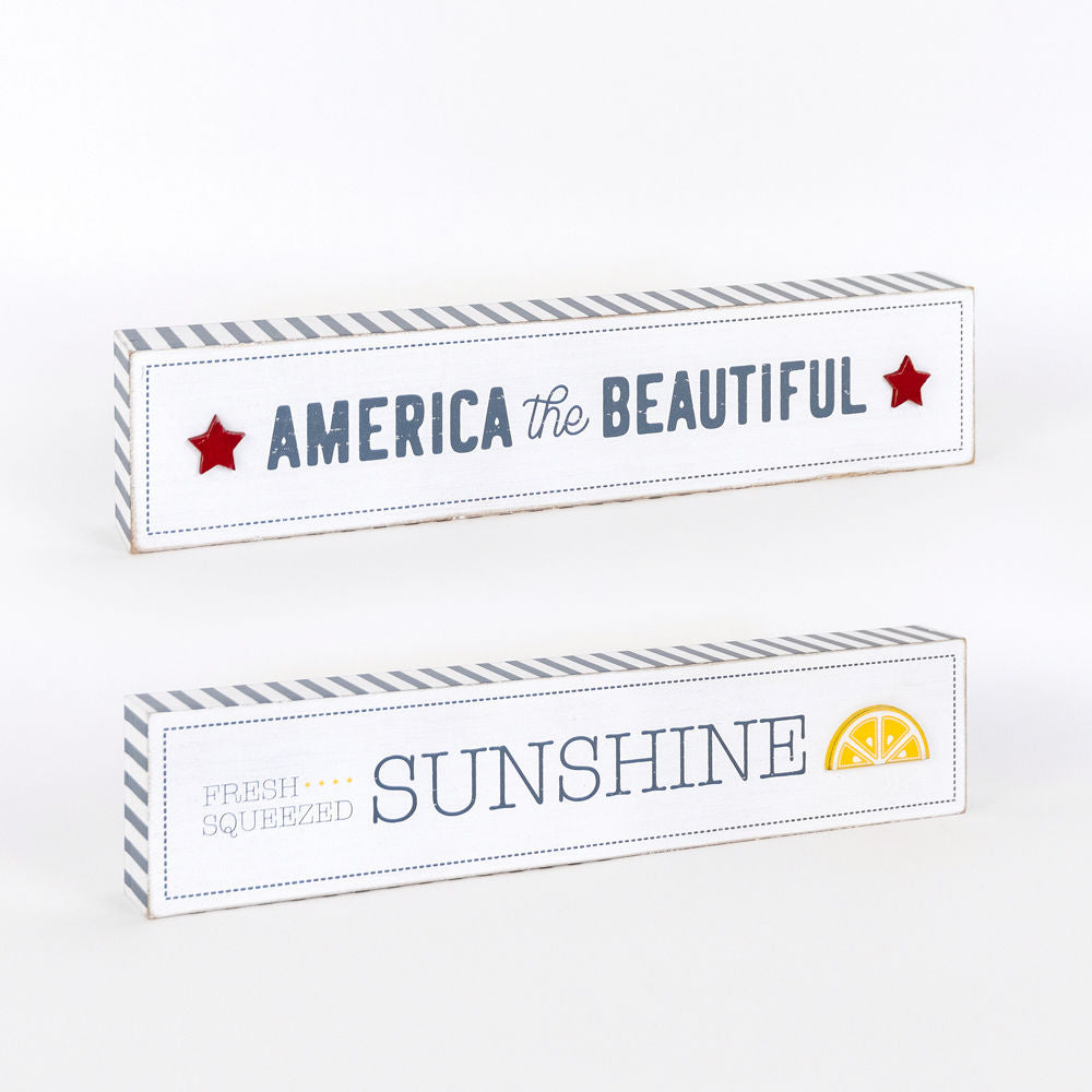America The Beautiful/Fresh Squeezed Sunshine Sign
