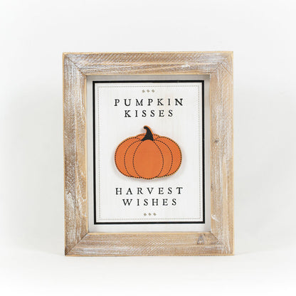Just Keep Spinning/Pumpkin Kisses Sign