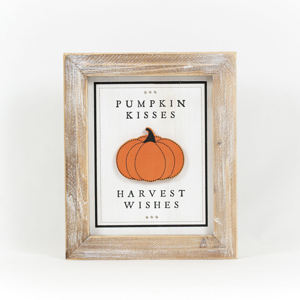 Just Keep Spinning/Pumpkin Kisses Sign