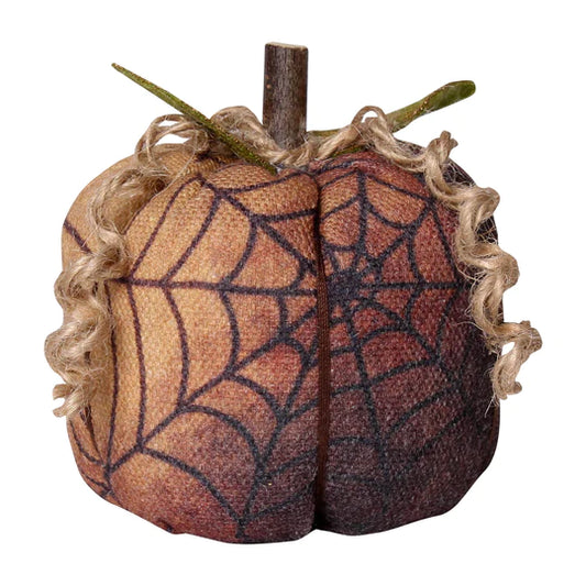 Black Web Fabric Pumpkin - Small