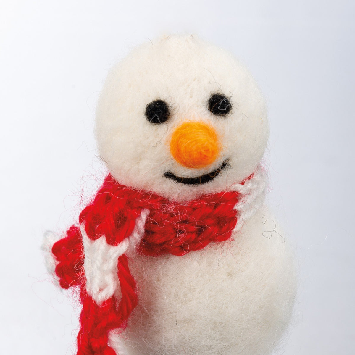 Snowman - Red and White Scarf
