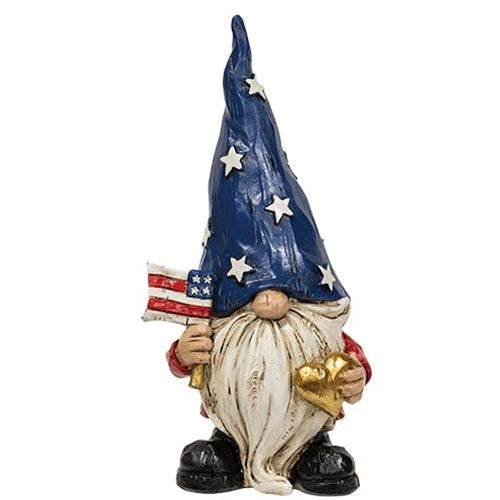 Resin Americana Gnome - Golden Heart