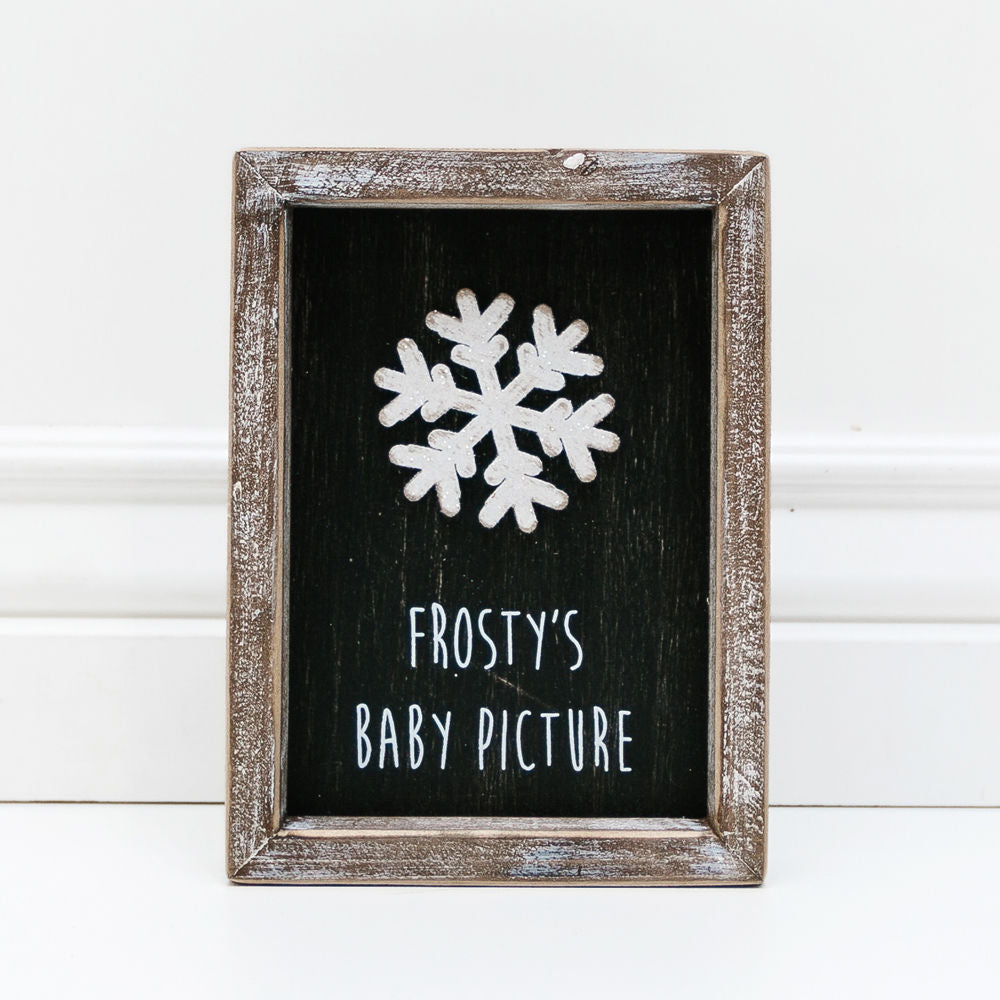 Frosty's Baby Picture Box Sign