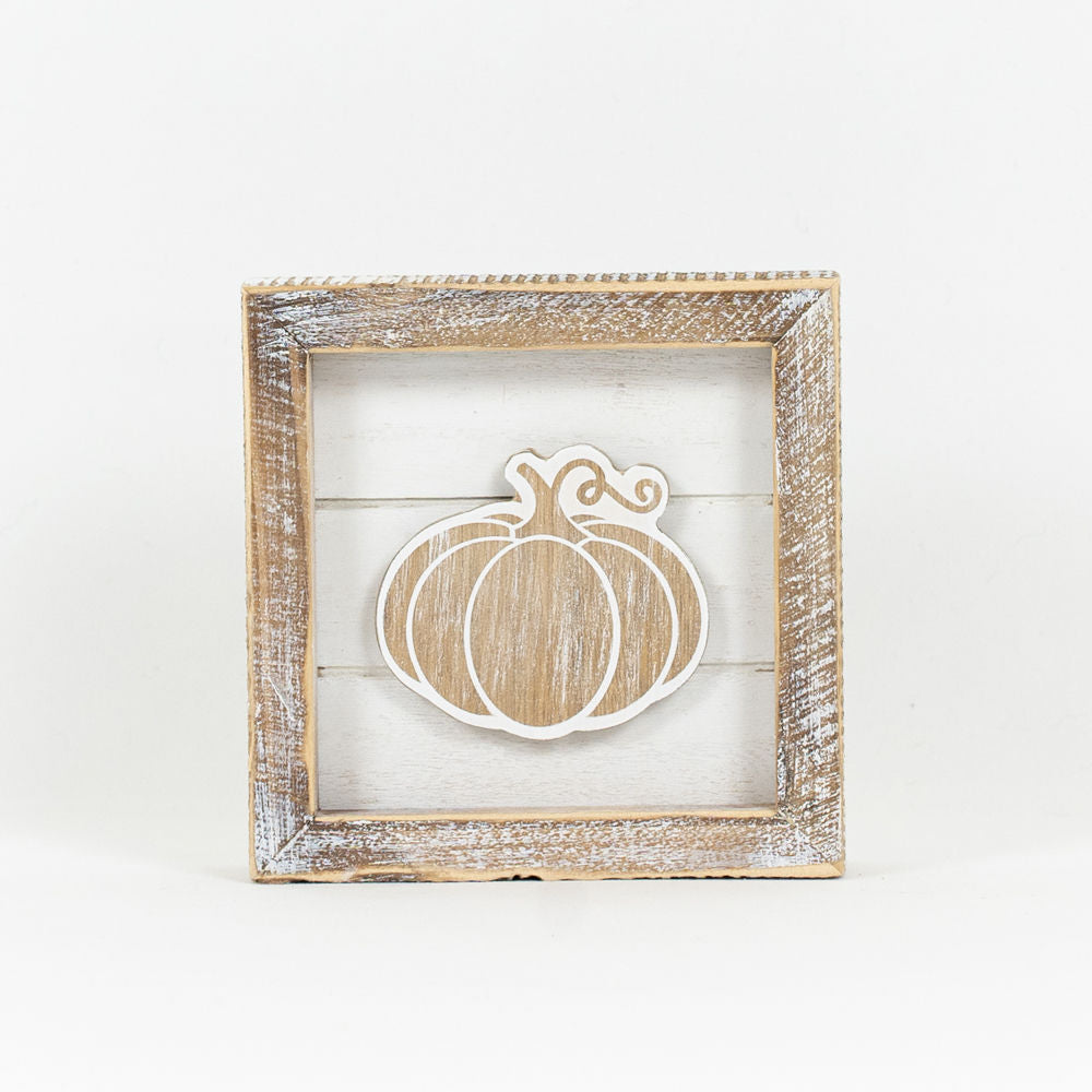 Pumpkin/Candy Corn - White Sign