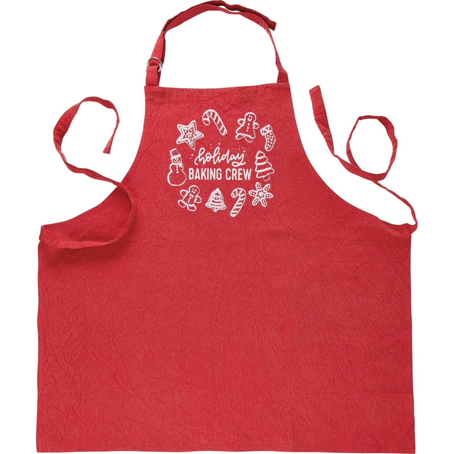 Red Holiday Baking Crew Apron