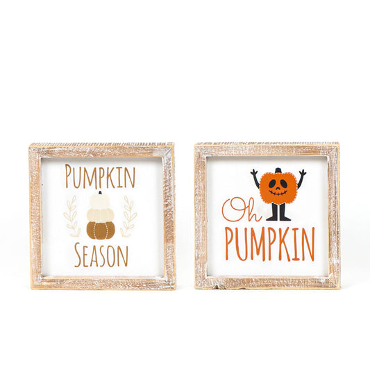 Pumpkin Season/Oh Pumpkin Sign
