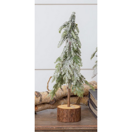 Evergreen Tree - Flocked Gilttery