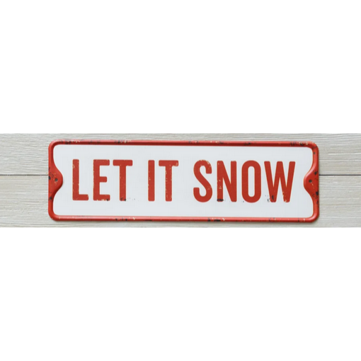 Metal Sign - Let It Snow