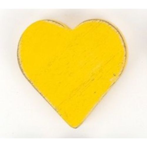 Small Heart Cutout - Yellow