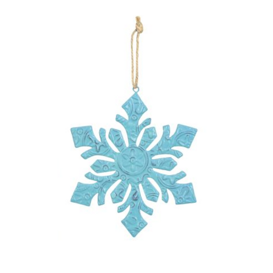 Snowflake Hanging Decor - Blue