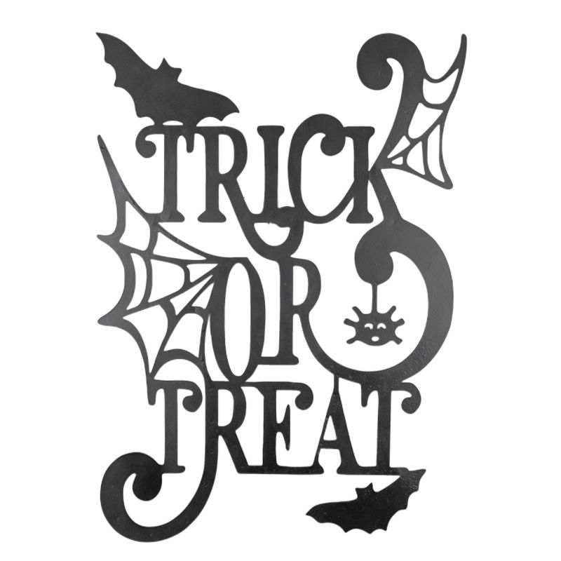 Trick Or Treat Metal Sign