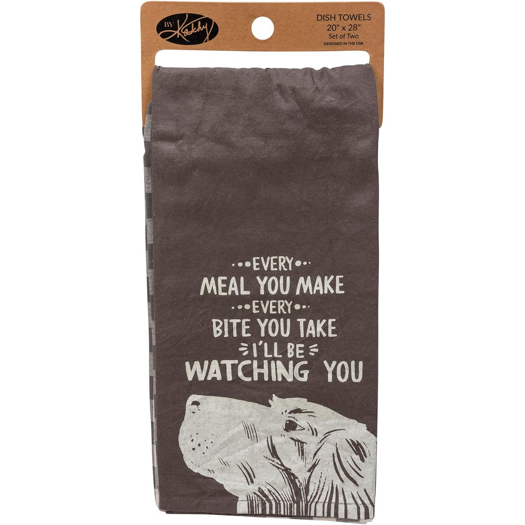 Every Meal You Make I’ll be Watching You & Beware of Wigglebutts Kitchen Towel Set
