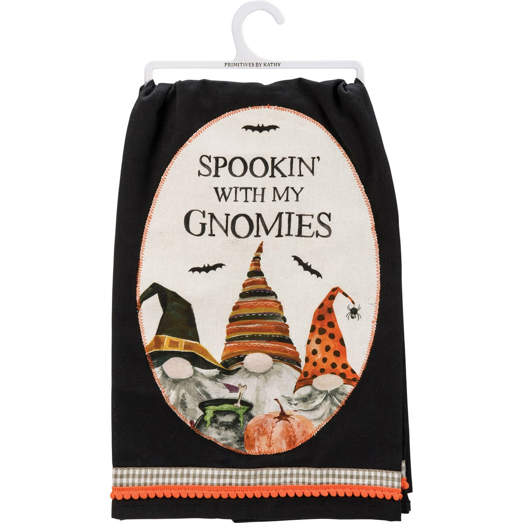 Spookin' With My Gnomies Kitchen Towel