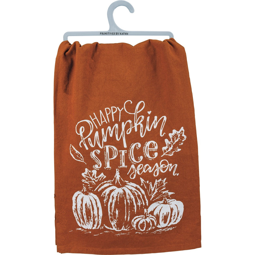 Happy Pumpkin Spice Season Chalk Kitchen Towel