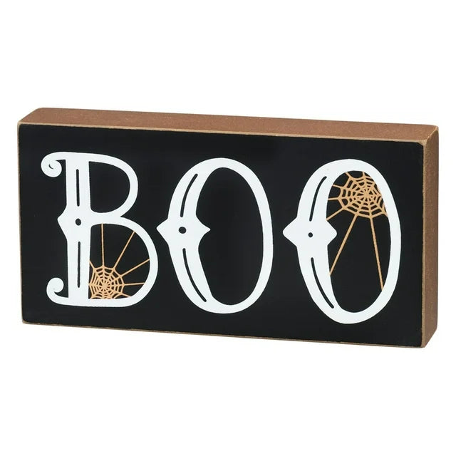 Boo Block Sign