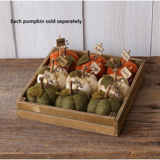 Mini Stuffed Pumpkin - Thankful