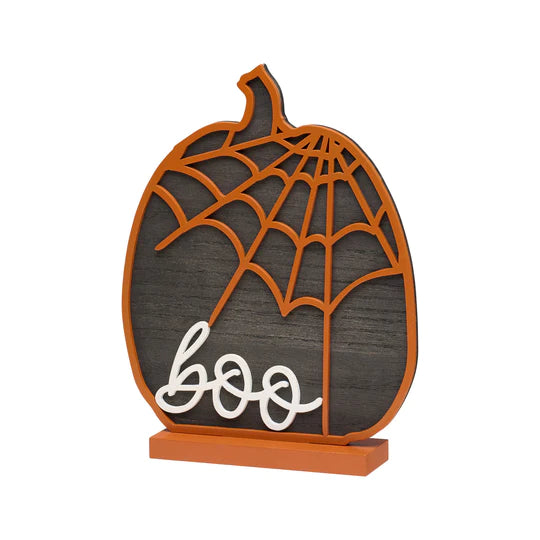 Boo Spiderweb Laser Pumpkin