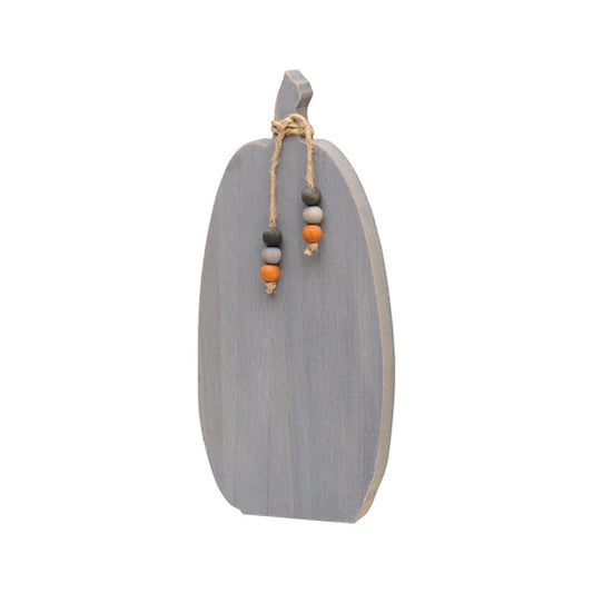 Gray Washed Tall Pumpkin - Large