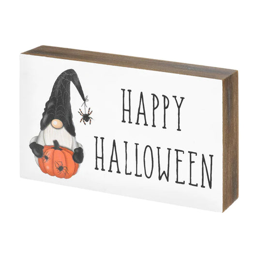 Happy Halloween Block Sign