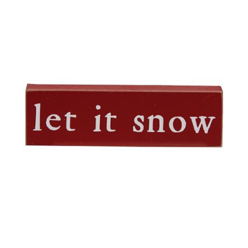 Let It Snow Block Sign