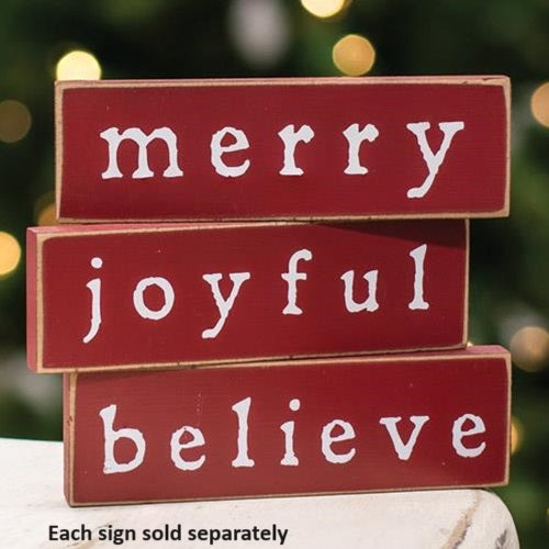 Merry Block Sign