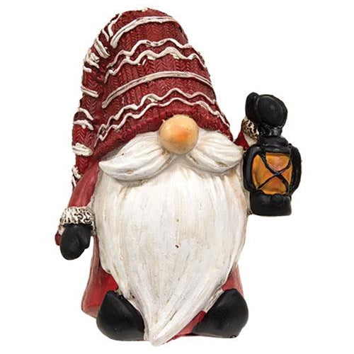 Resin Holiday Gnome - Lantern