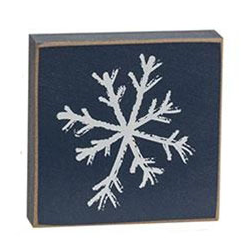 Snowflake Sign - White