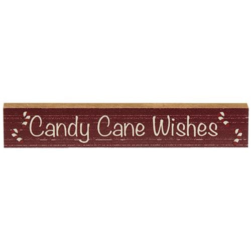 Candy Cane Wishes Mini Sign