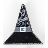 Small Witch Hat Cutout - Spider Web