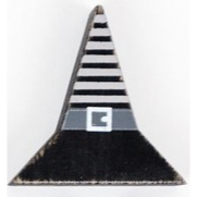 Small Witch Hat Cutout - Stripes