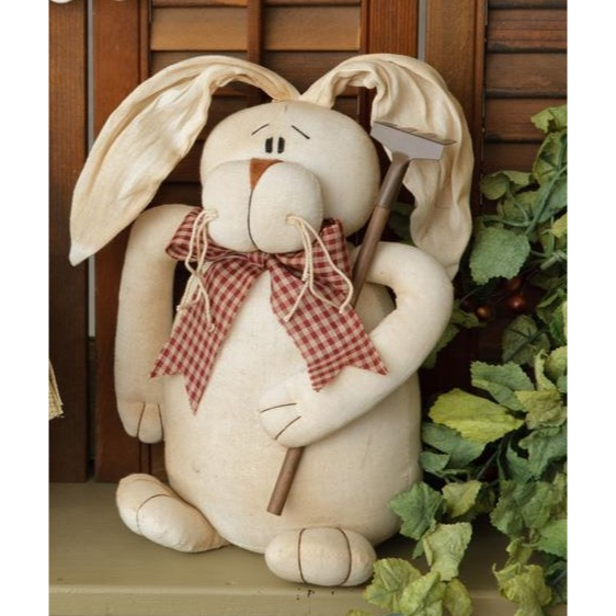 Primitive Bunny With Garden Hoe