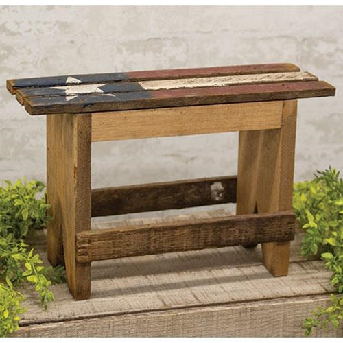 Rustic Lath Americana Stool