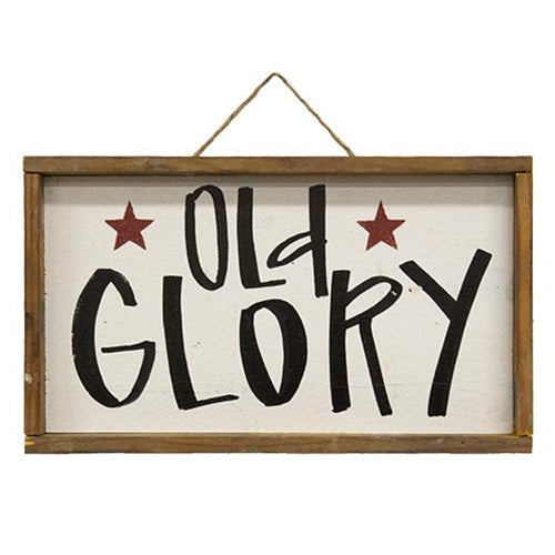 Primitive "Old Glory" Sign