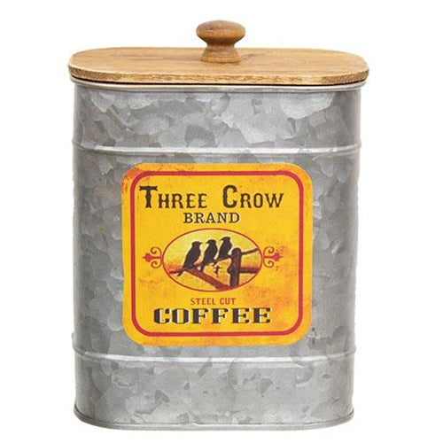 Metal Kitchen Canister - Three Crow Coffee