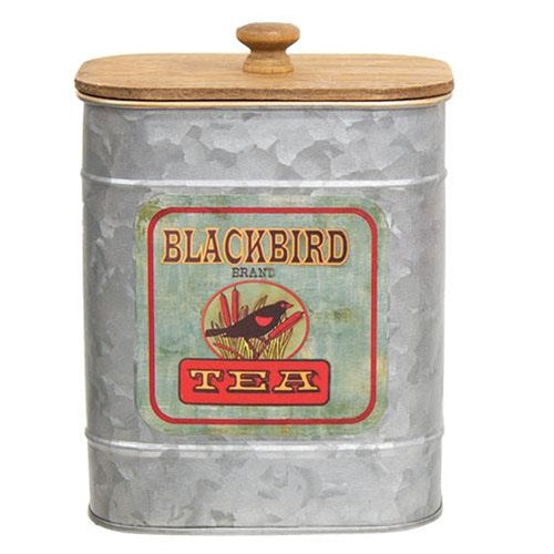 Metal Kitchen Canister - Blackbird Tea