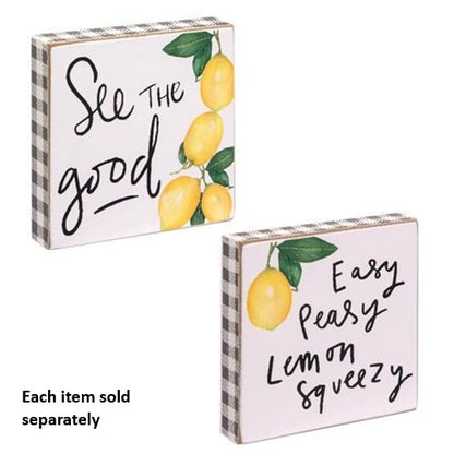 Easy Peasy Square Block Sign