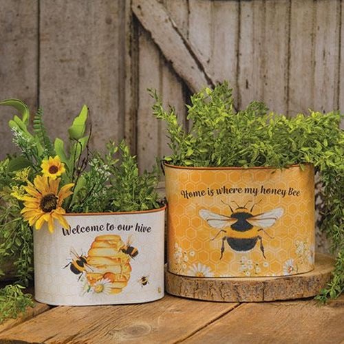 Honey Bee Oval Bucket Set