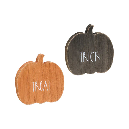 Trick/Treat Pumpkins - Set of 2