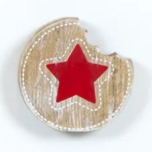 Round Cookie with Bite Cutout