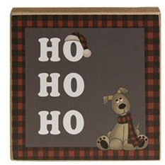 Ho Ho Ho Dog Sign