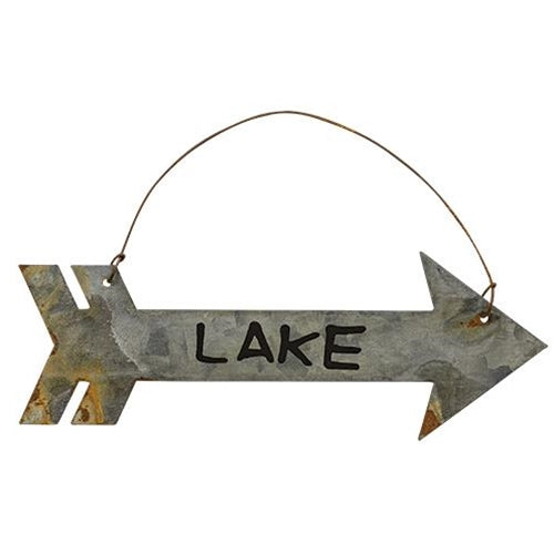 Rustic Lake Arrow Ornament