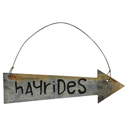 Rustic Hayrides Arrow Ornament