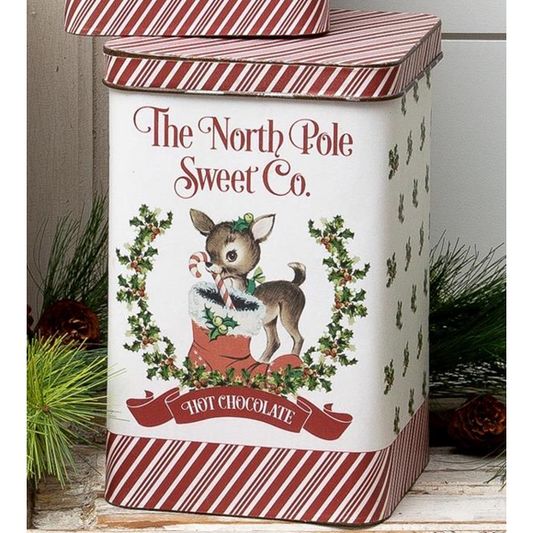 Reindeer Vintage Tin