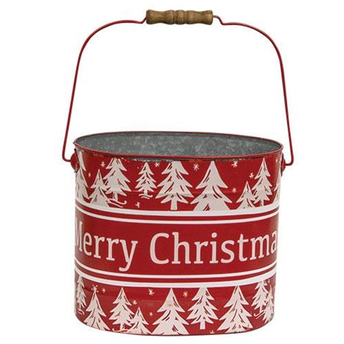 Merry Christmas Pail - Medium