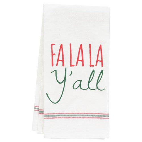 Fa La La Y'all Dish Towel