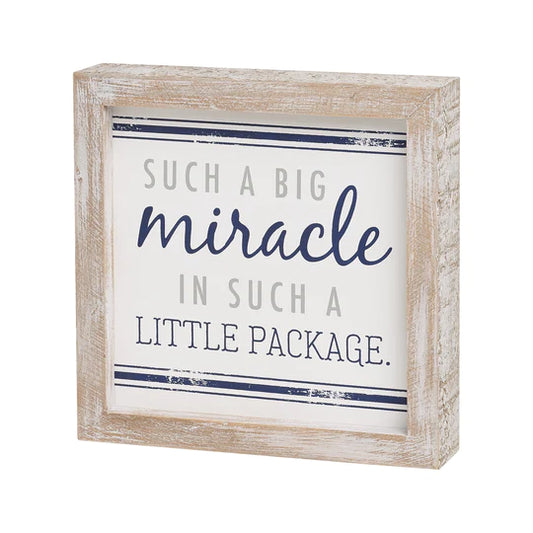 Such a Big Miracle Sign - Navy