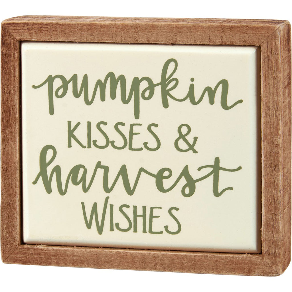 Pumpkin Kisses Mini Box Sign